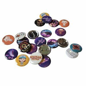 Stranger Things Pins Badges Set of 30